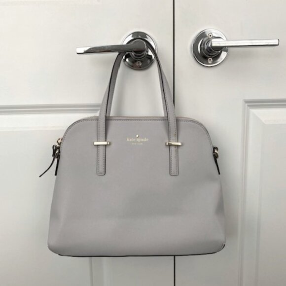 kate spade Handbags - KATE SPADE Cedar Street Maise Dome Satchel Handbag Purse Light Gray